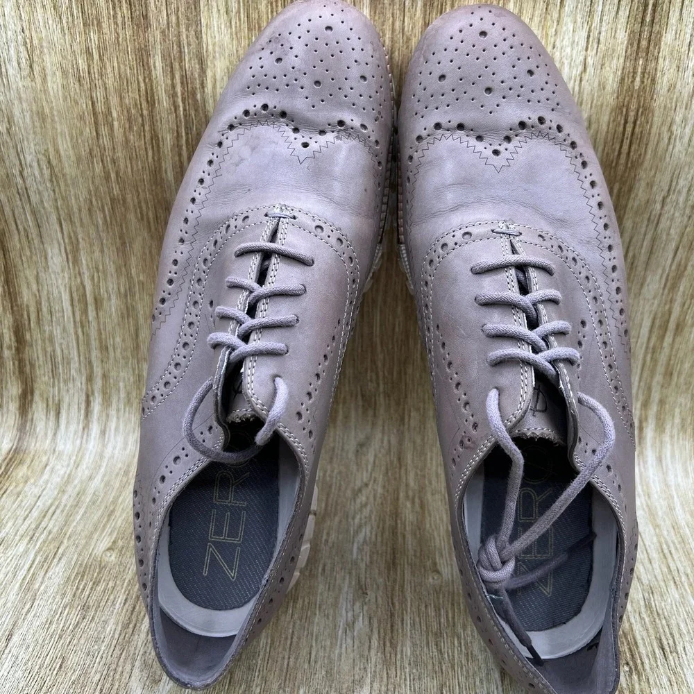 Cole Haan Zerogrand Wingtip Oxford‎ Men's 12 M Ironstone Leather Shoes C25007